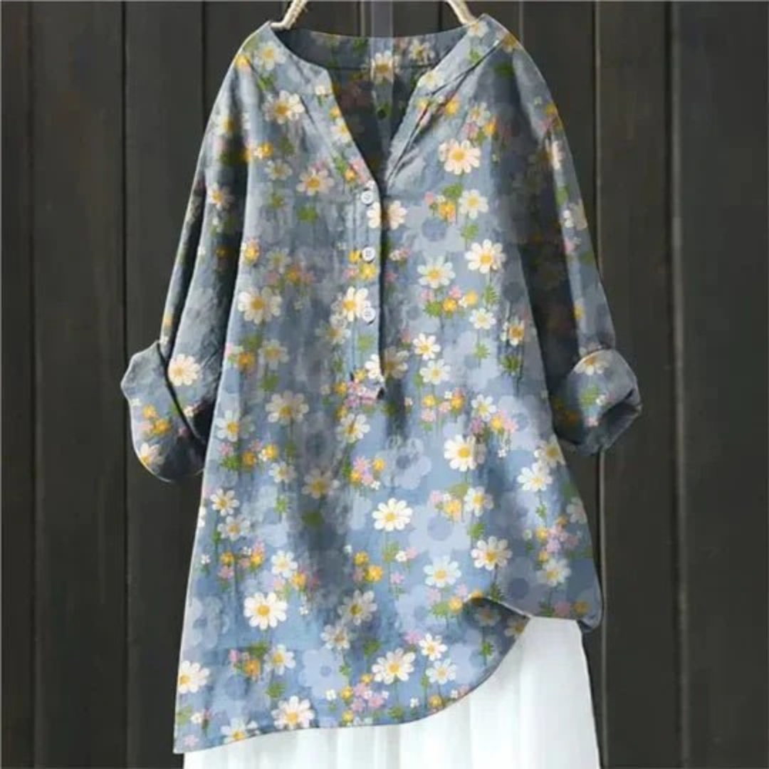 Lulu | Damen Florale Tunika Bluse