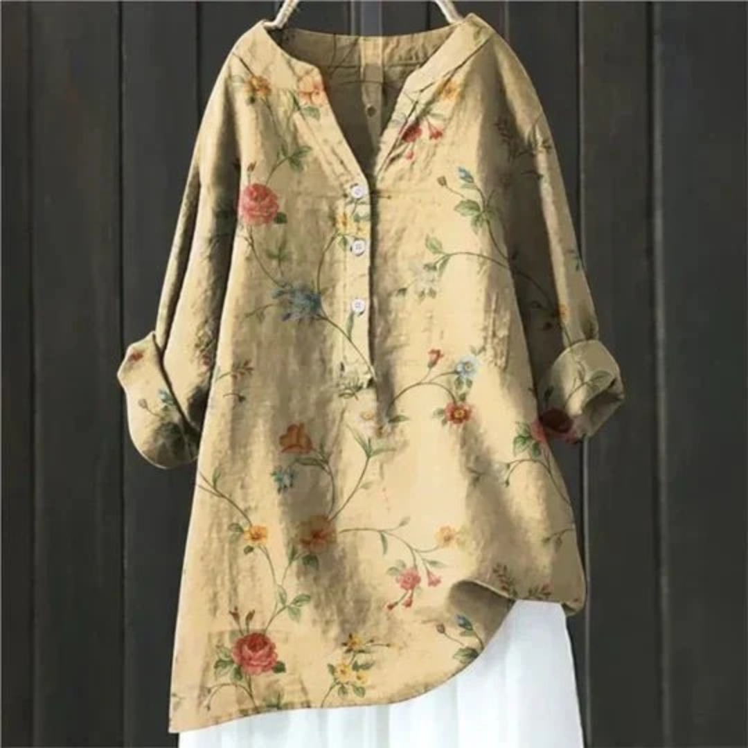 Lulu | Damen Florale Tunika Bluse