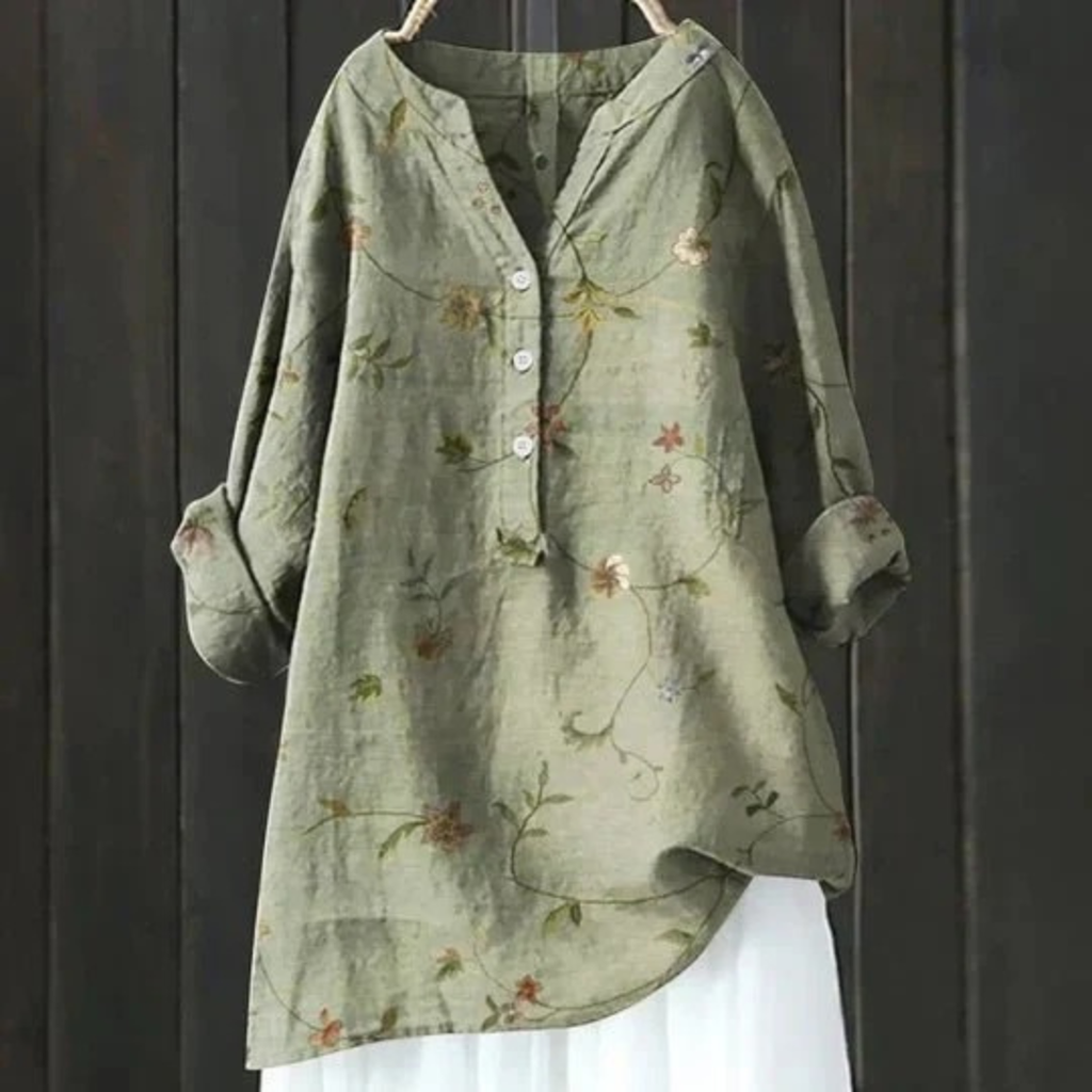 Lulu | Damen Florale Tunika Bluse
