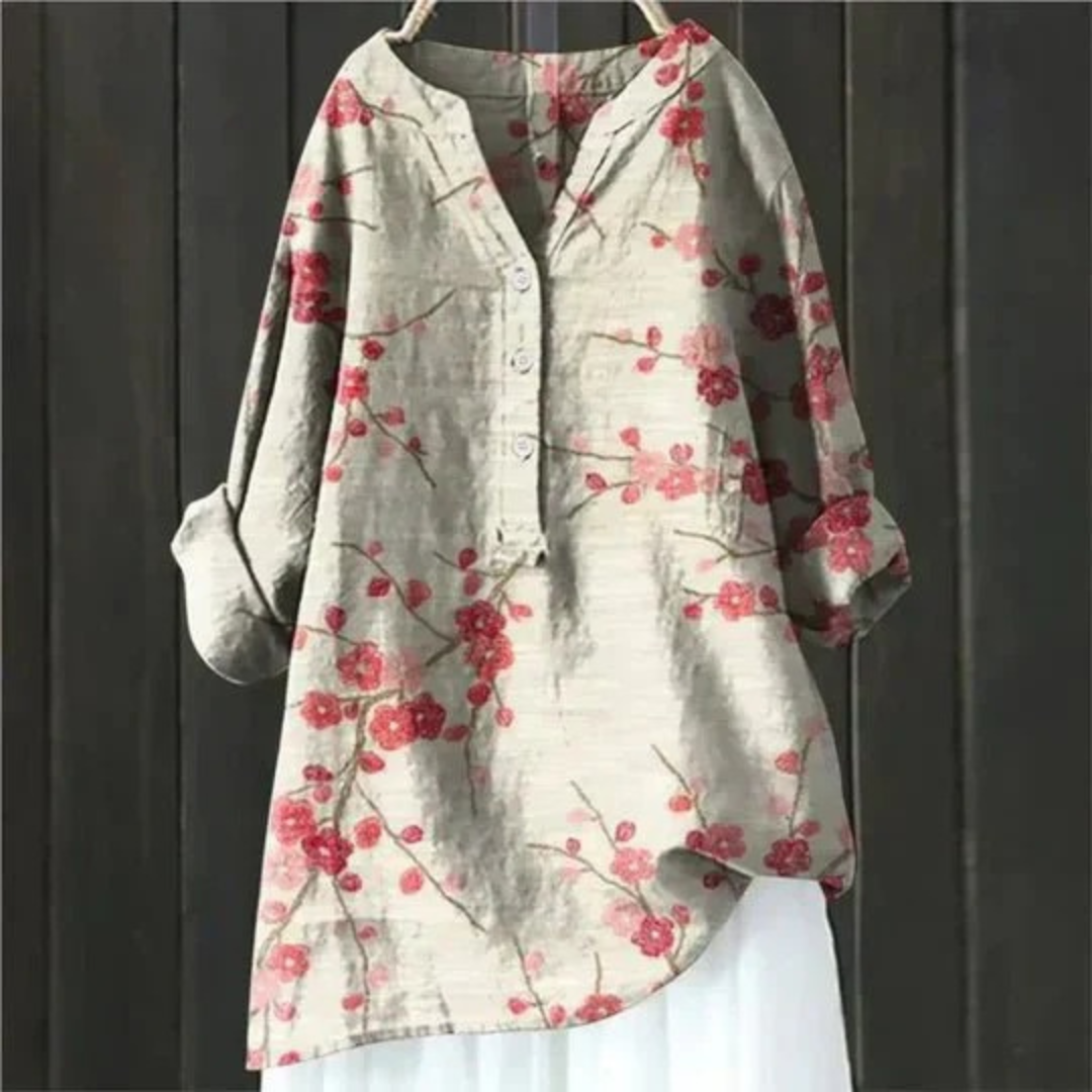 Lulu | Damen Florale Tunika Bluse