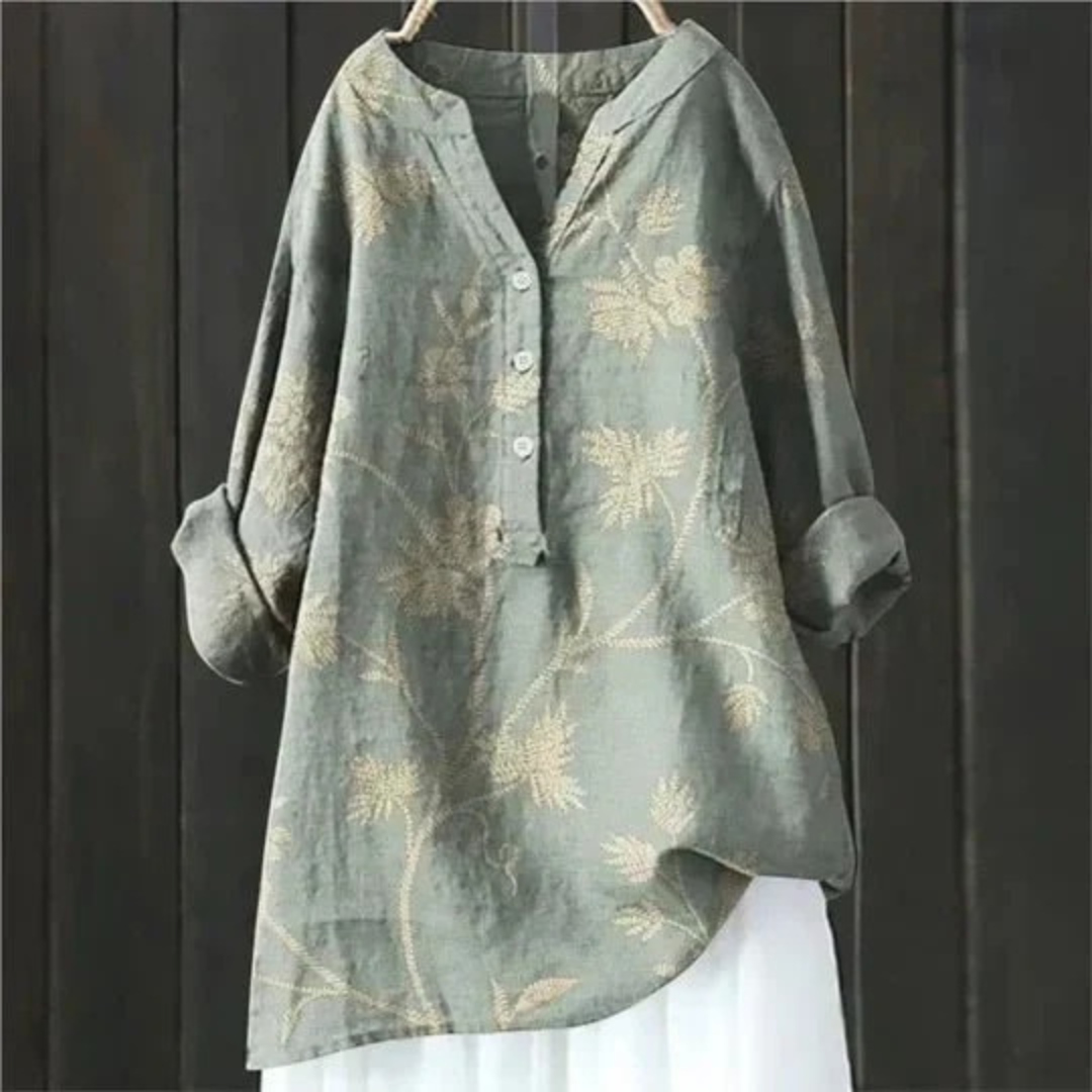 Lulu | Damen Florale Tunika Bluse