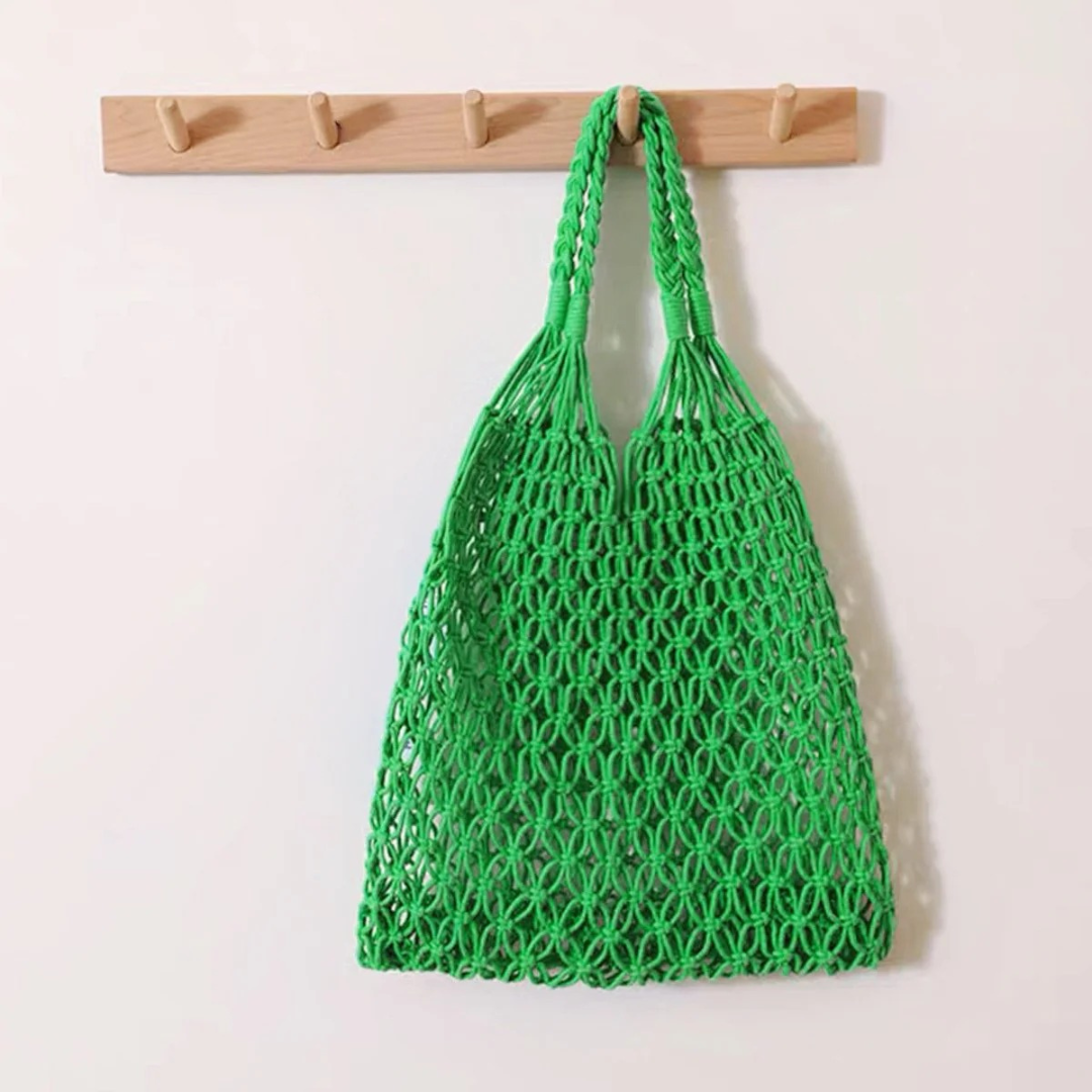 Lumi | Damen Makramee Tote Bag Aus Baumwolle