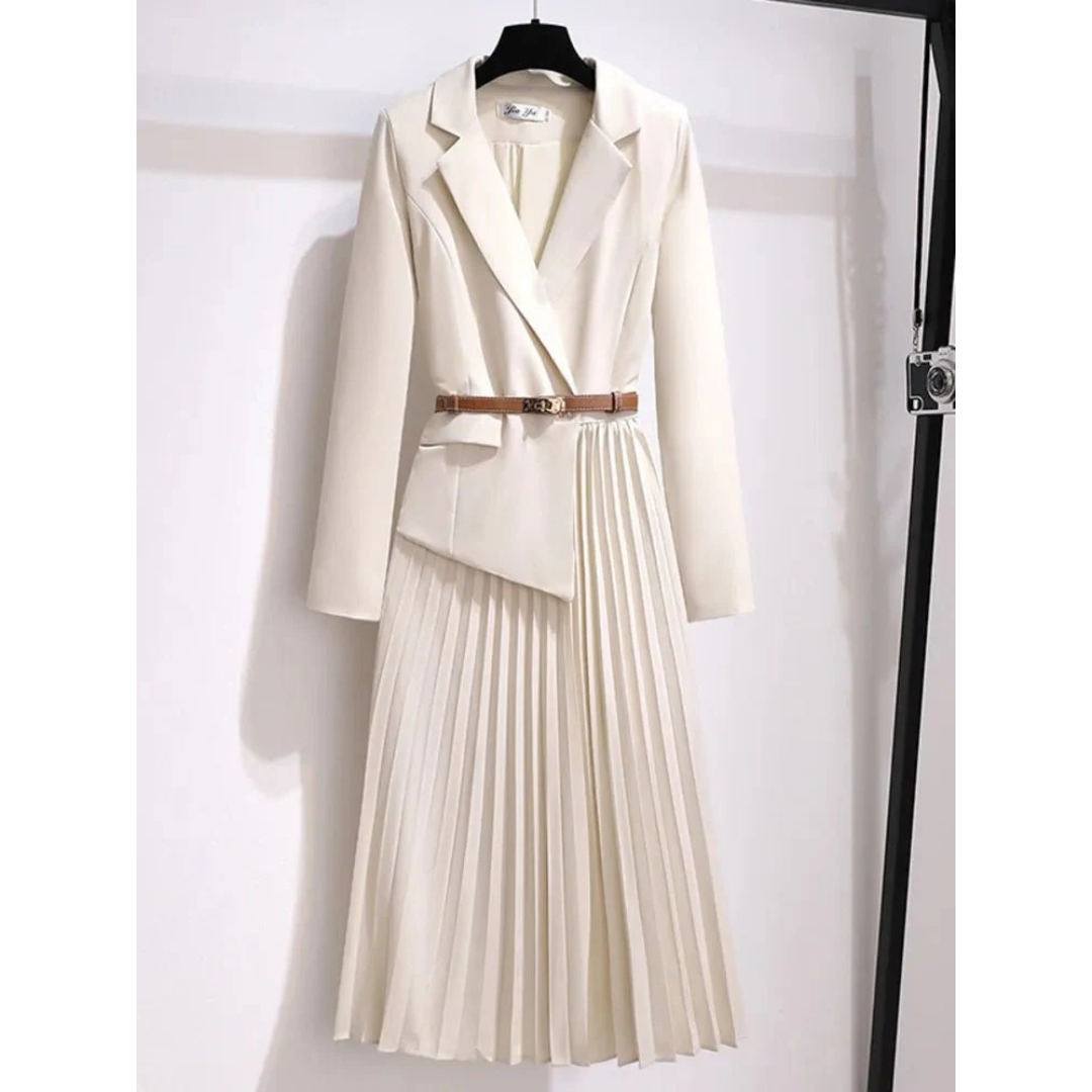 Luna | Damen Zweiteiler Mit Blazer Und Rock