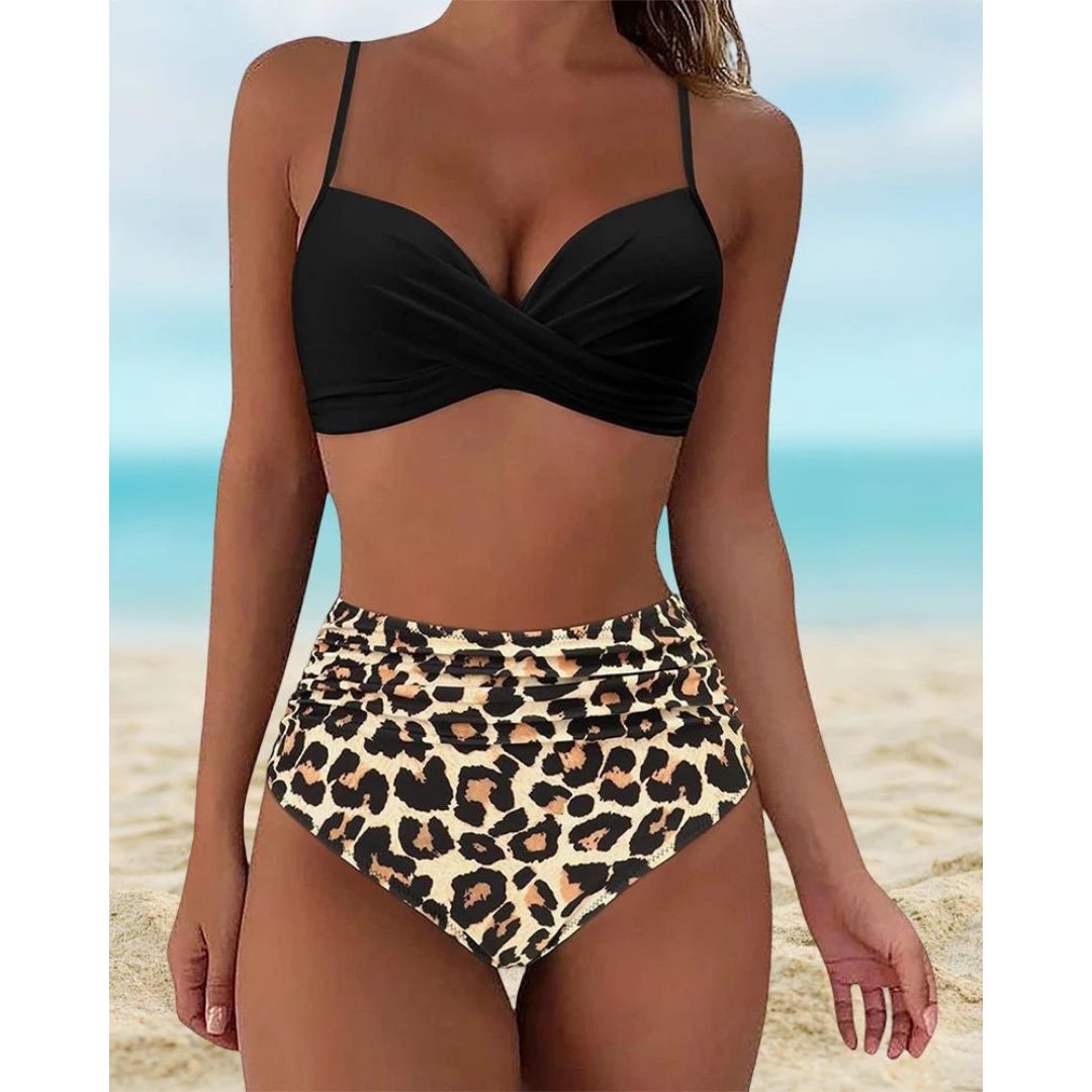 Madita | Damen High Waist Bikini Mit Blumenmuster