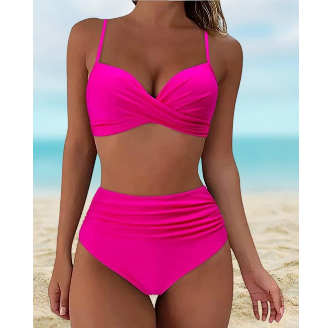 Madita | Damen High Waist Bikini Mit Blumenmuster