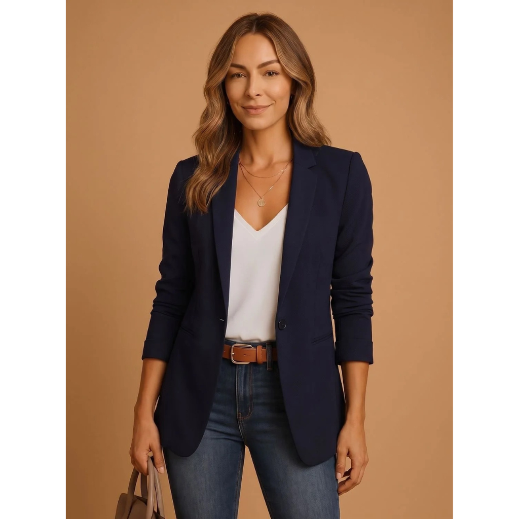Maelle | Damen Blazer mit Revers und Schnitt