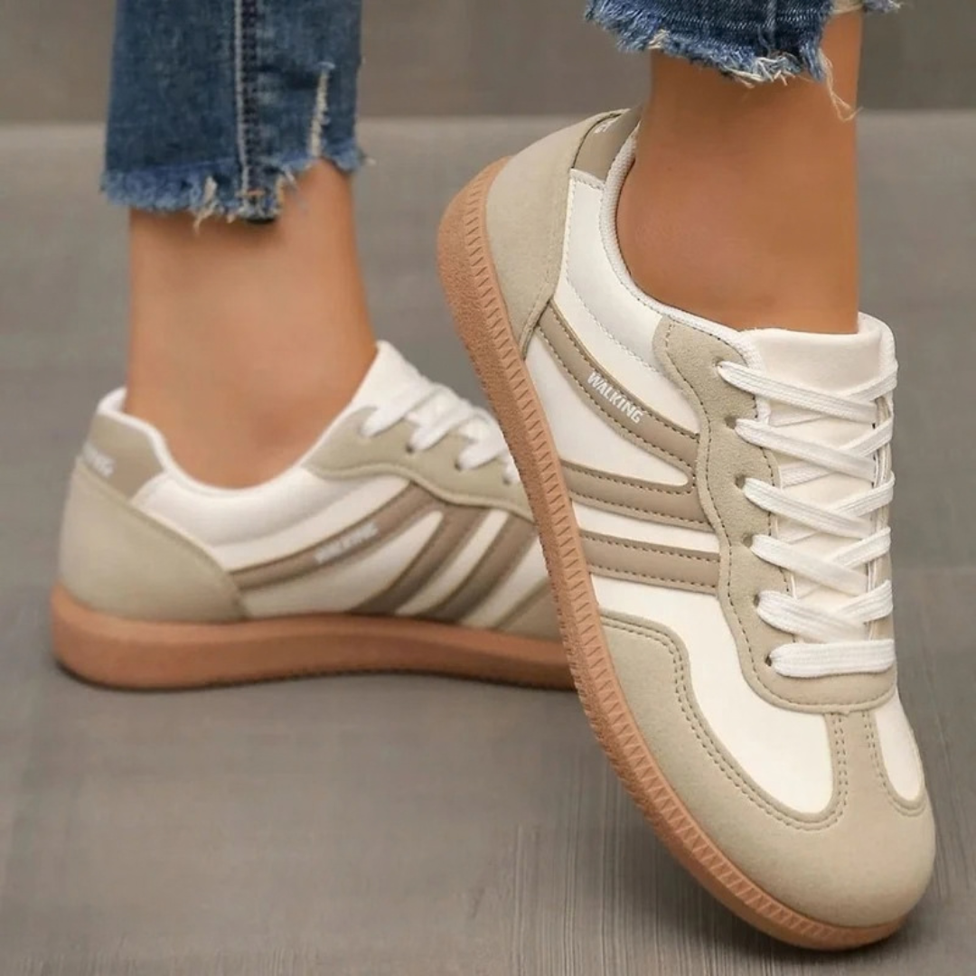 Maelle | Damen Orthopädische Sneaker mit Schnürschuh und extra Platz vorne