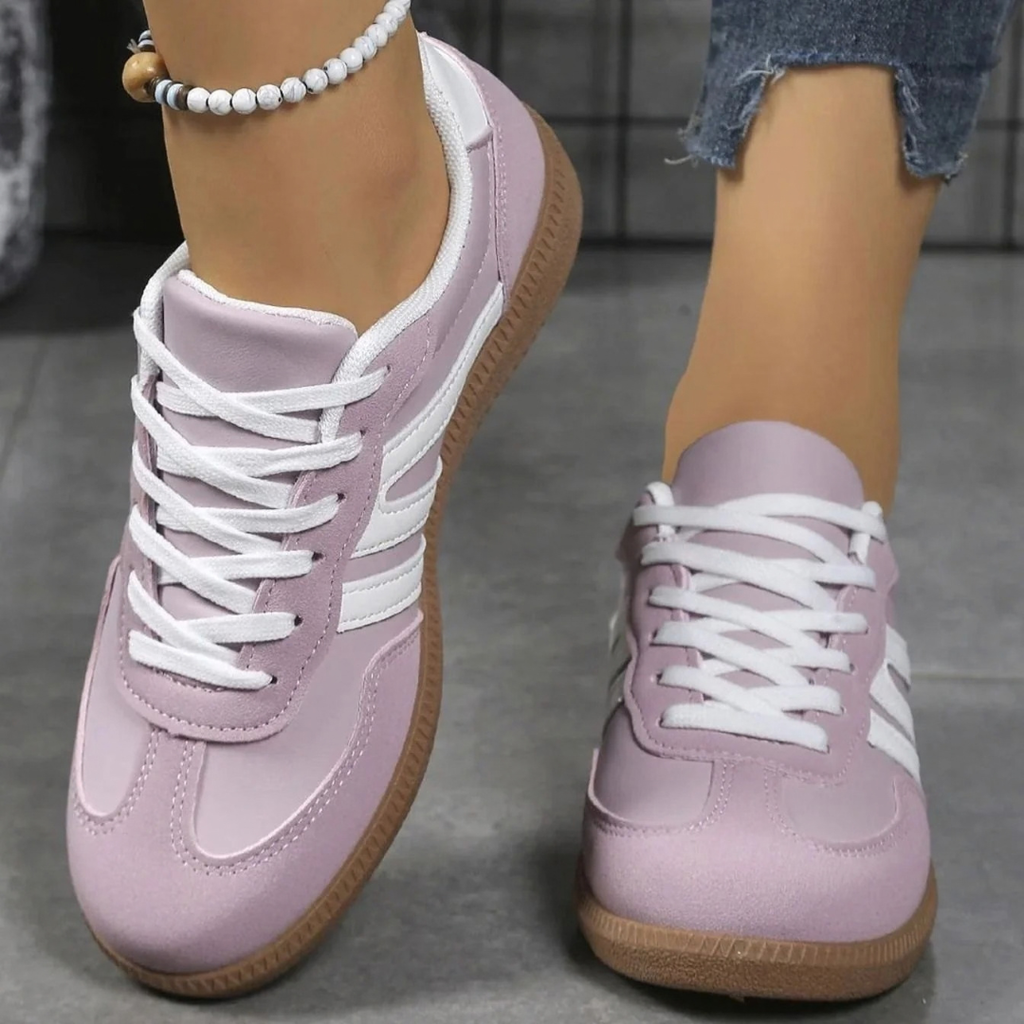 Maelle | Damen Orthopädische Sneaker mit Schnürschuh und extra Platz vorne