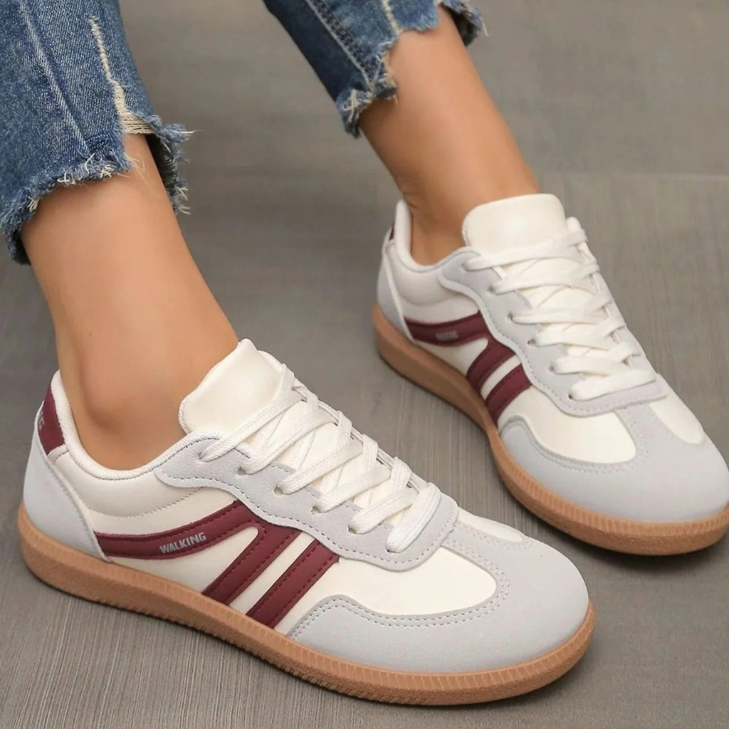 Maelle | Damen Orthopädische Sneaker mit Schnürschuh und extra Platz vorne