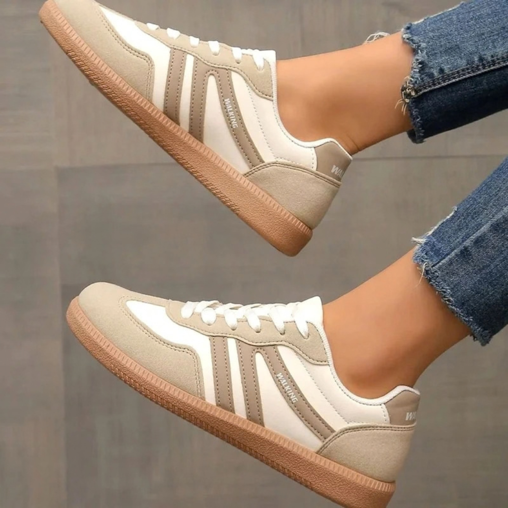Maelle | Damen Orthopädische Sneaker mit Schnürschuh und extra Platz vorne