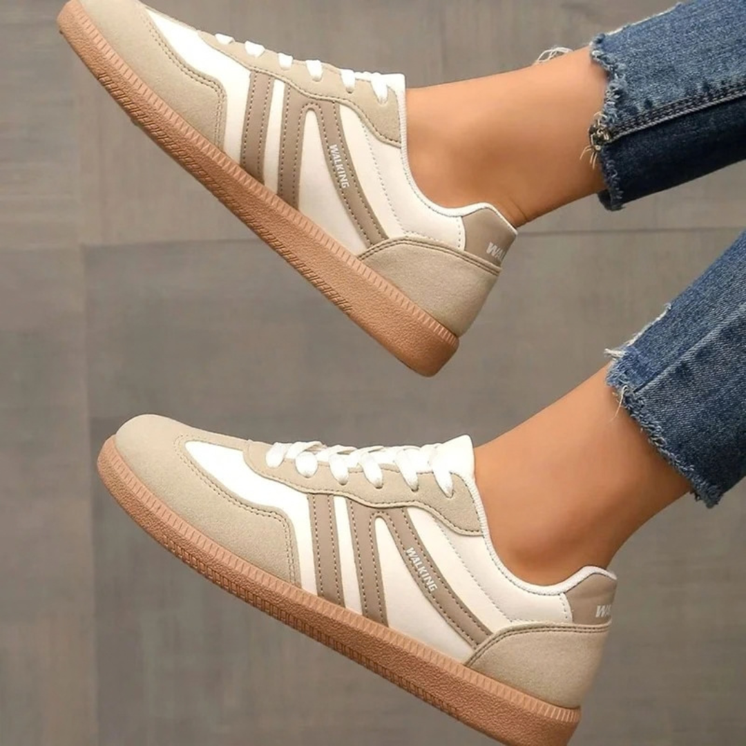Maelle | Damen Orthopädische Sneaker mit Schnürschuh und extra Platz vorne