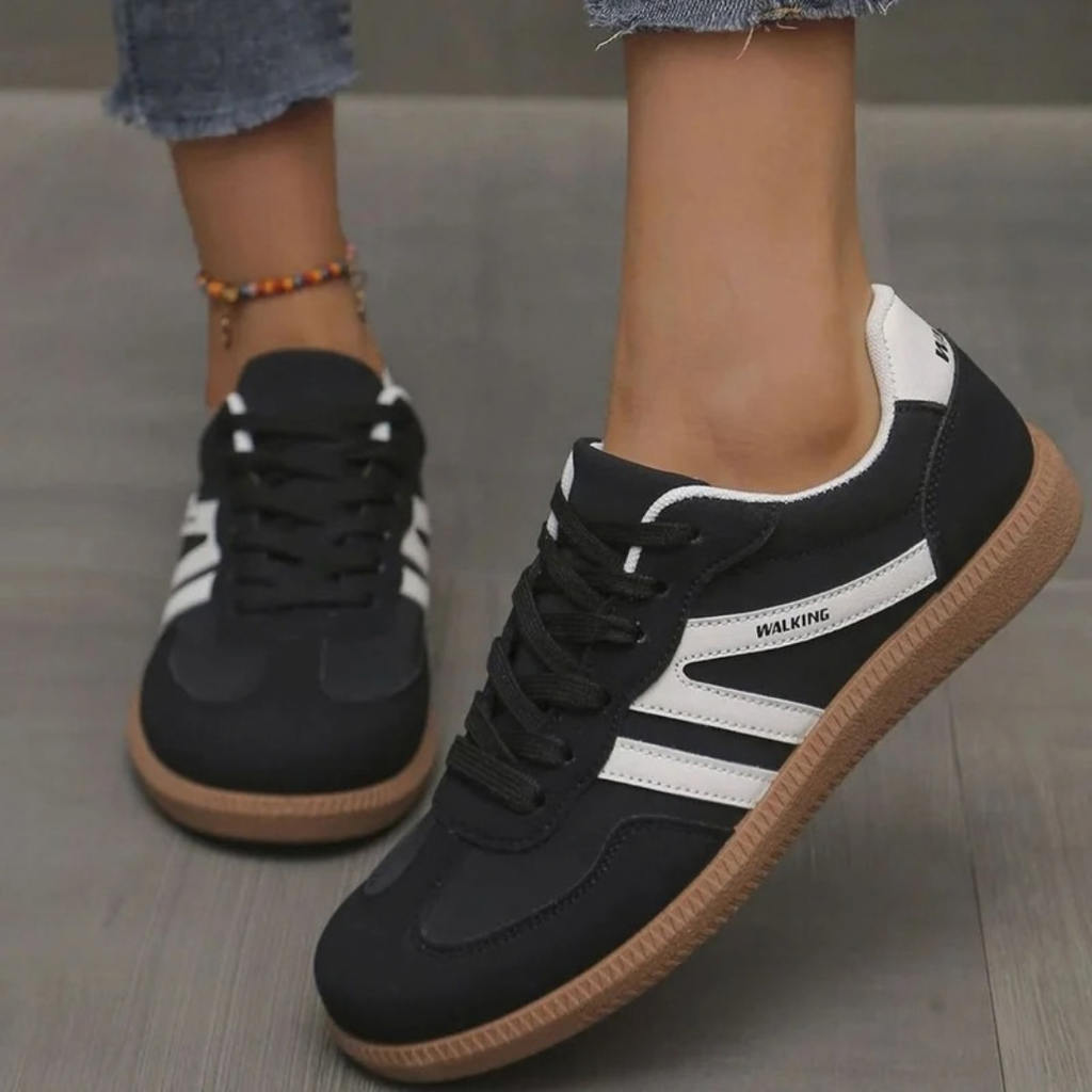 Maelle | Damen Orthopädische Sneaker mit Schnürschuh und extra Platz vorne