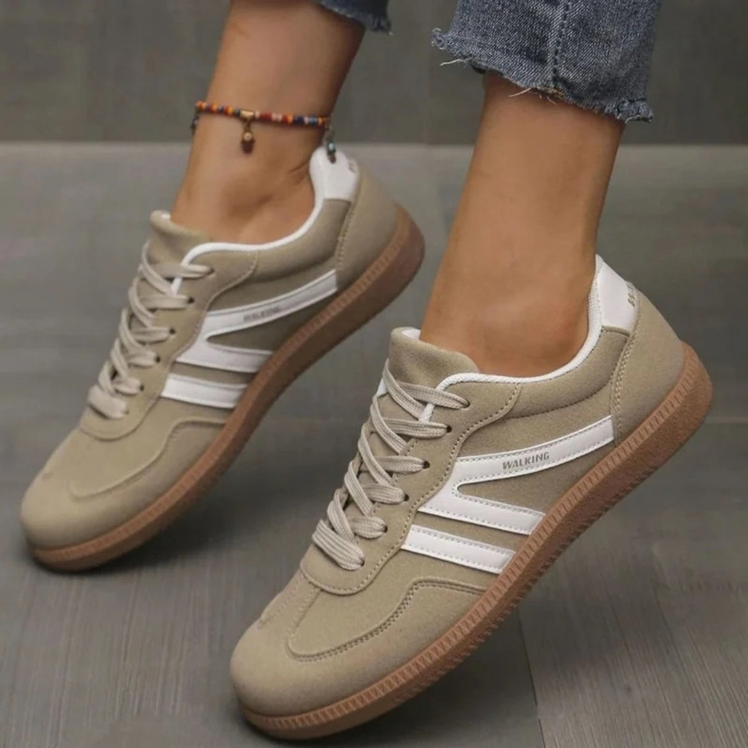 Maelle | Damen Orthopädische Sneaker mit Schnürschuh und extra Platz vorne