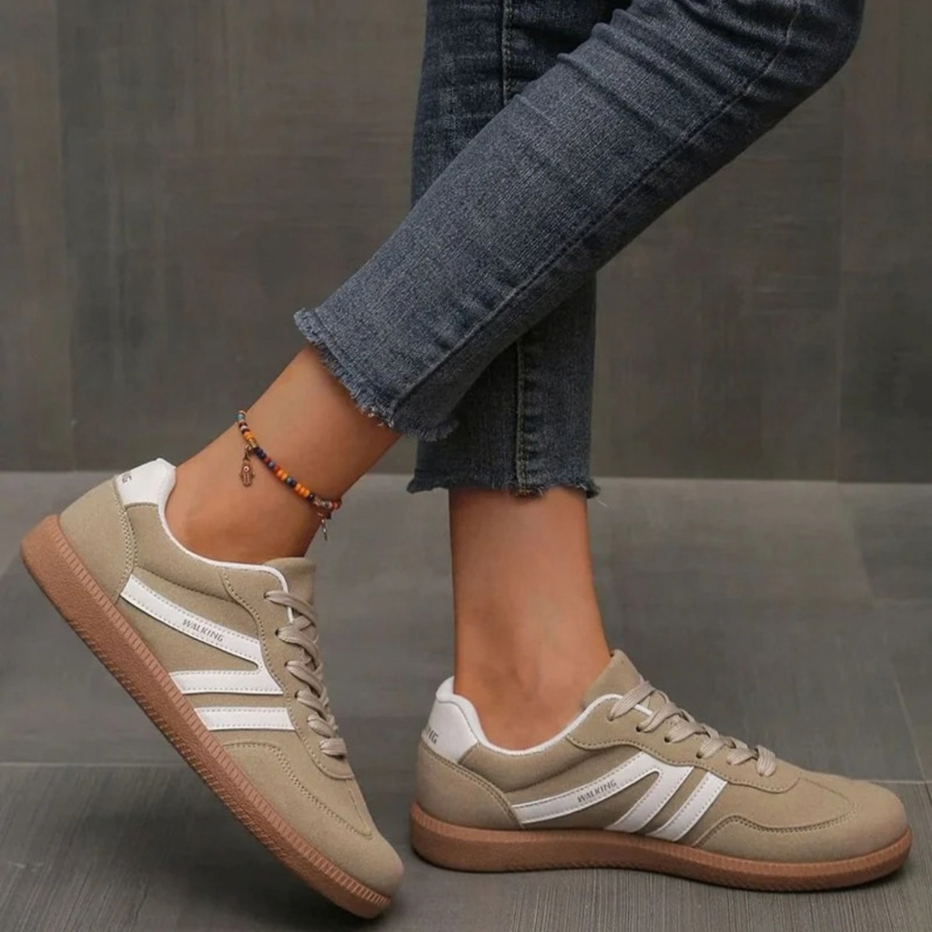 Maelle | Damen Orthopädische Sneaker mit Schnürschuh und extra Platz vorne