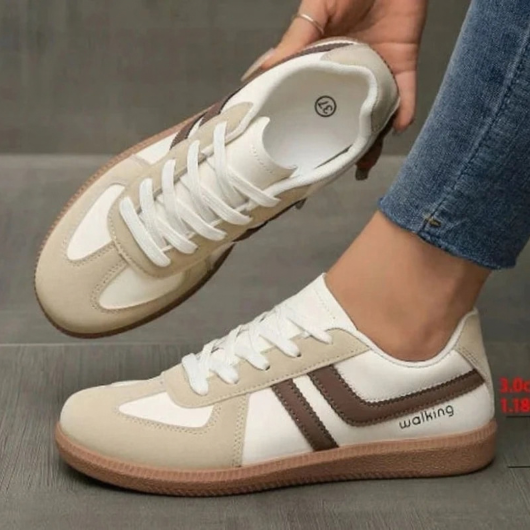 Maelle | Damen Orthopädische Sneaker mit Schnürschuh und extra Platz vorne