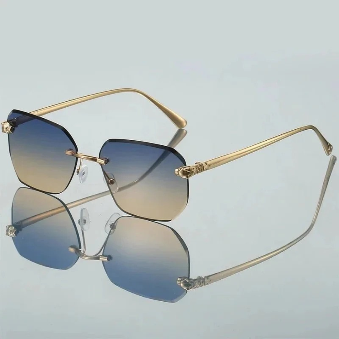 Magdalena | Damen Sonnenbrille Gold Klassisch Elegant