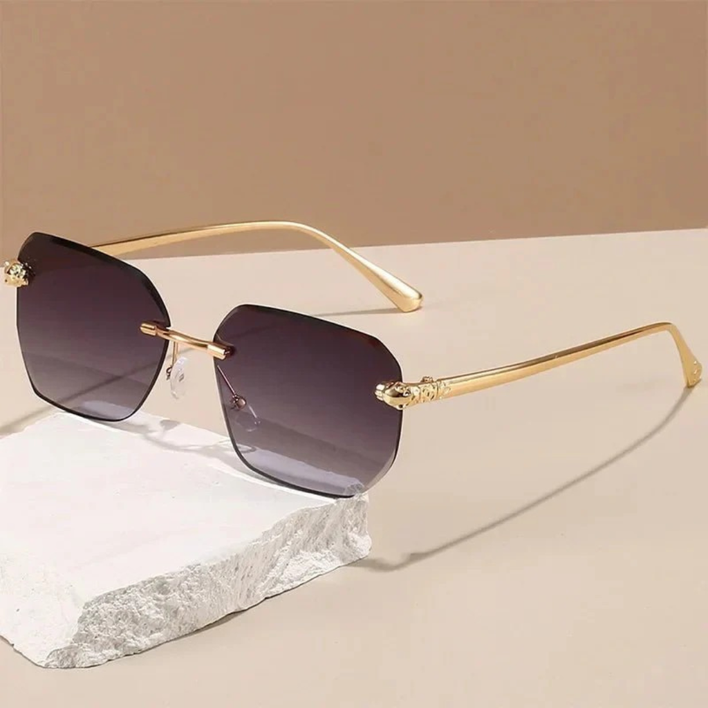 Magdalena | Damen Sonnenbrille Gold Klassisch Elegant