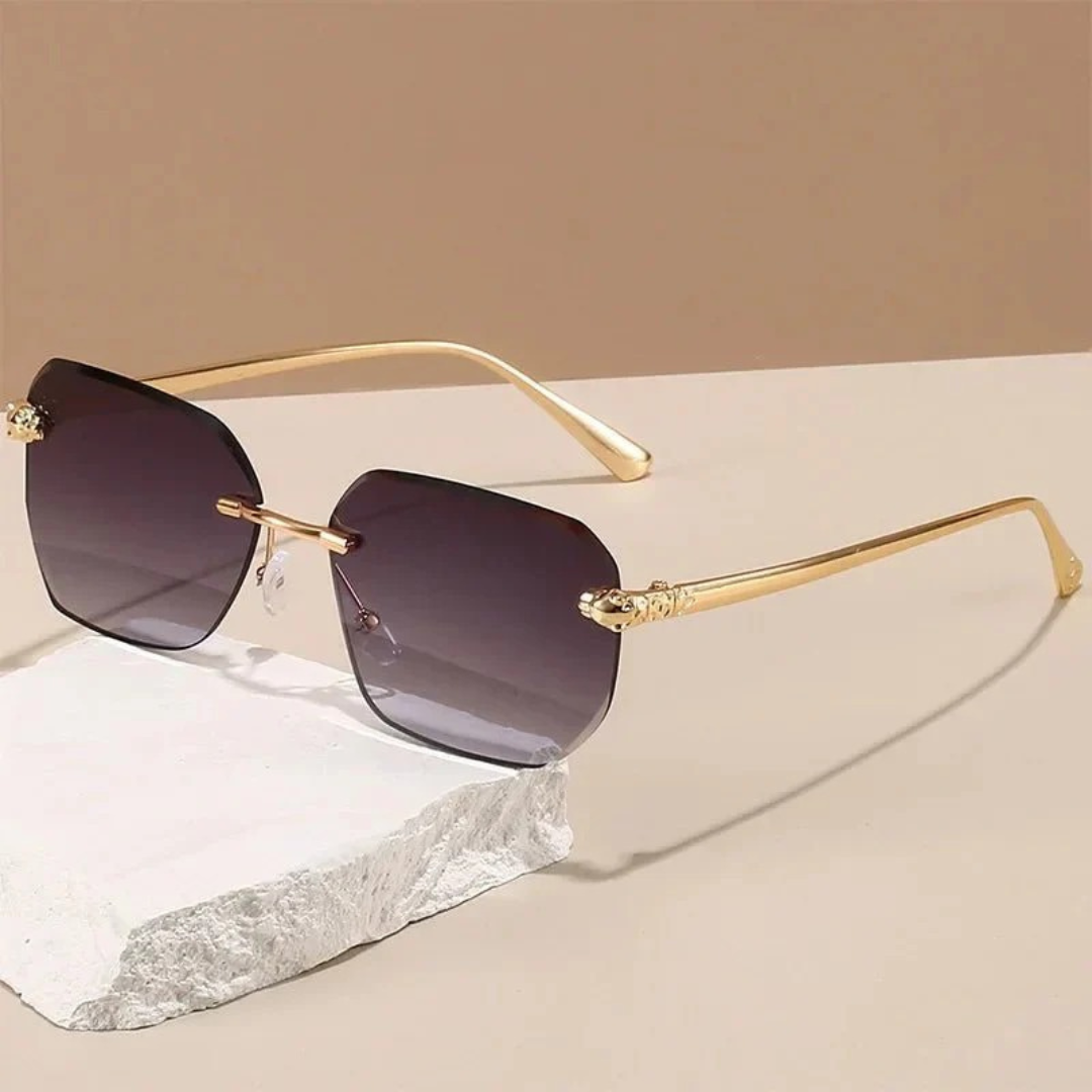 Magdalena | Damen Sonnenbrille Gold Klassisch Elegant