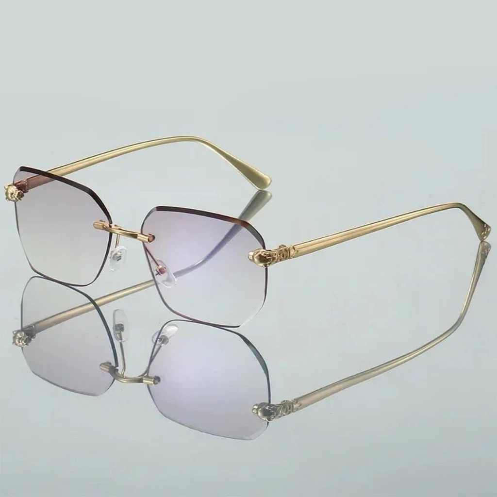 Magdalena | Damen Sonnenbrille Gold Klassisch Elegant