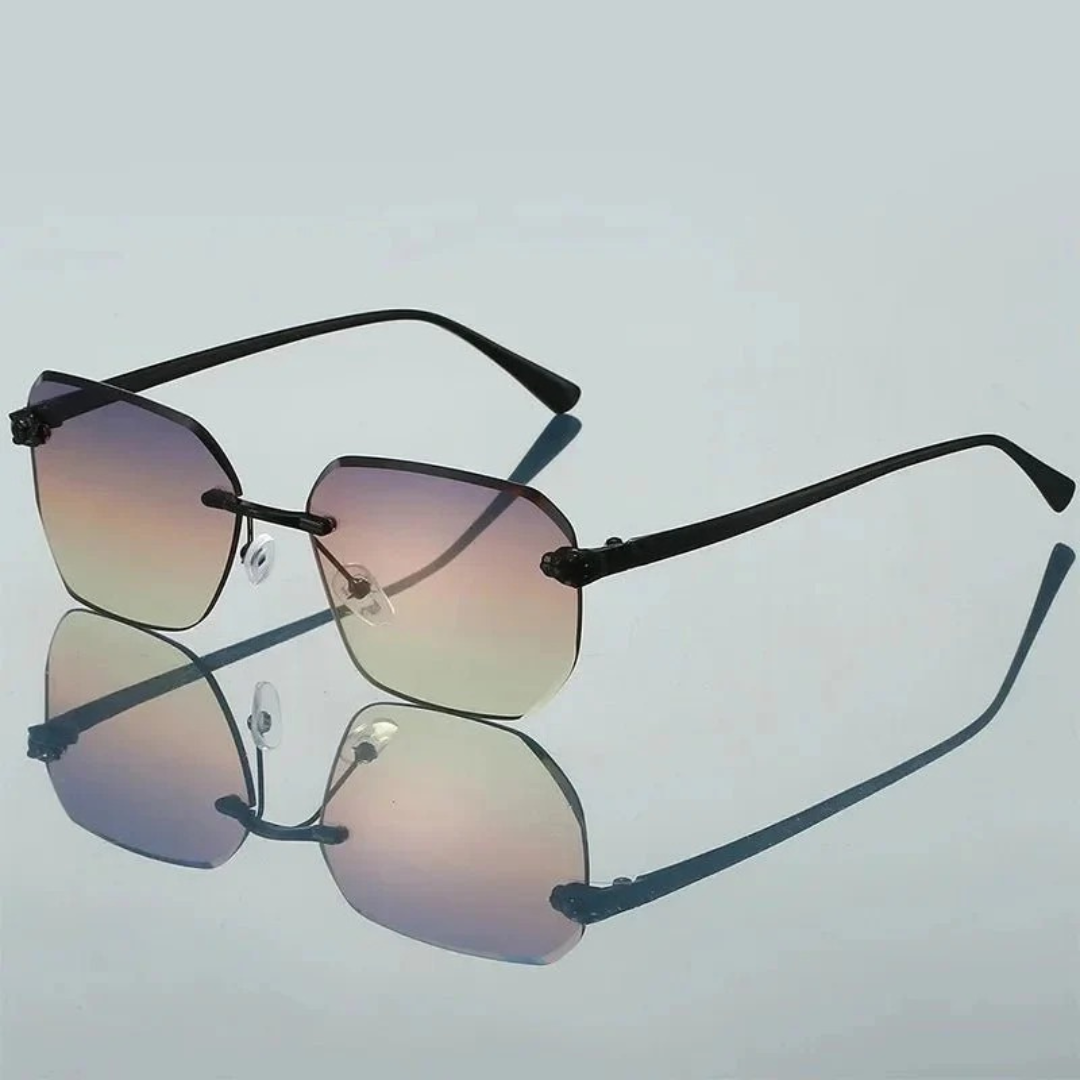 Magdalena | Damen Sonnenbrille Gold Klassisch Elegant