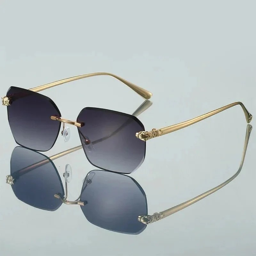 Magdalena | Damen Sonnenbrille Gold Klassisch Elegant