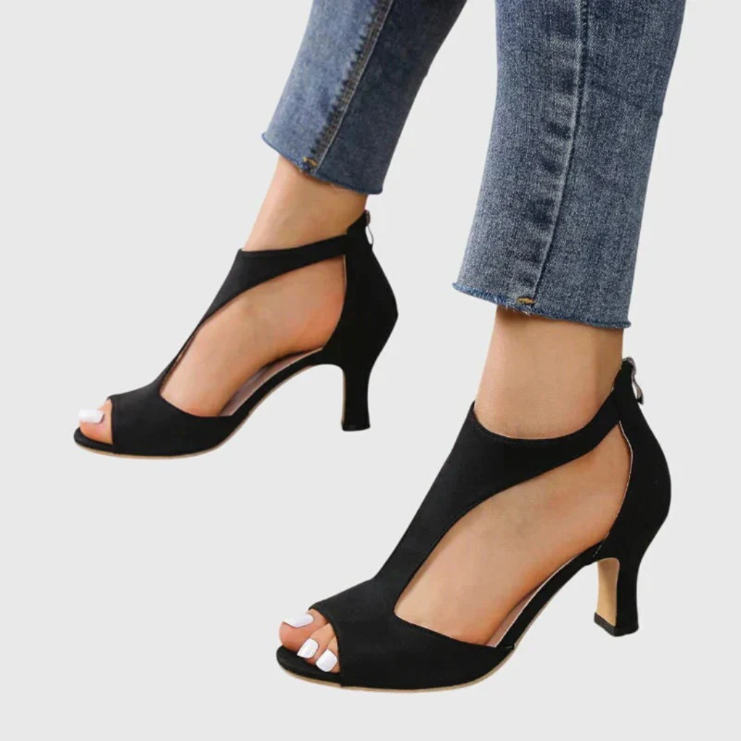 Maja | Damen Absatz Sandalen Elegant für Abend und Anlässe