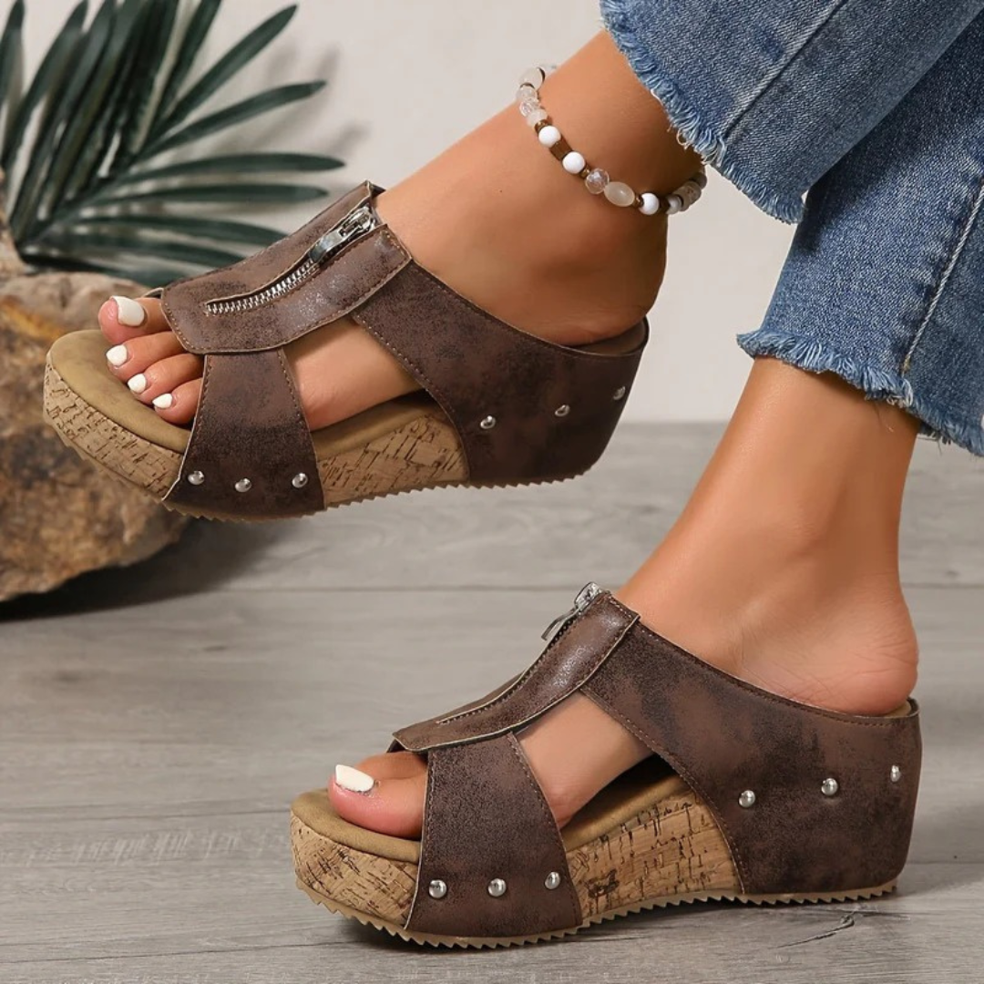 Maja | Damen Orthopädische Komfort Offene Sandalen