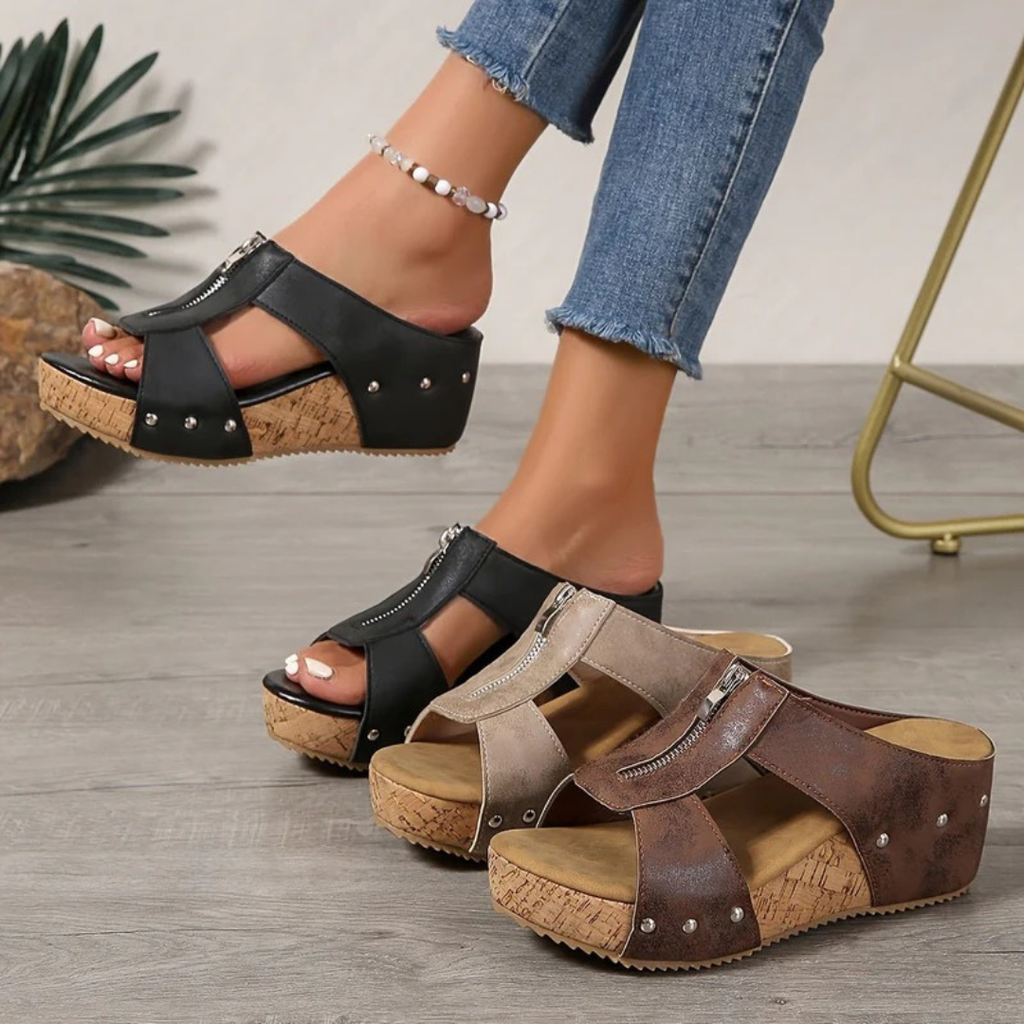 Maja | Damen Orthopädische Komfort Offene Sandalen