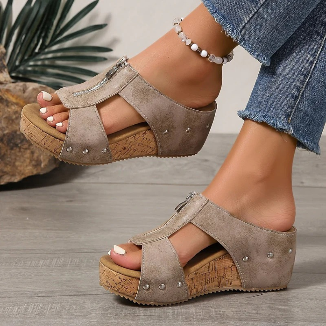 Maja | Damen Orthopädische Komfort Offene Sandalen