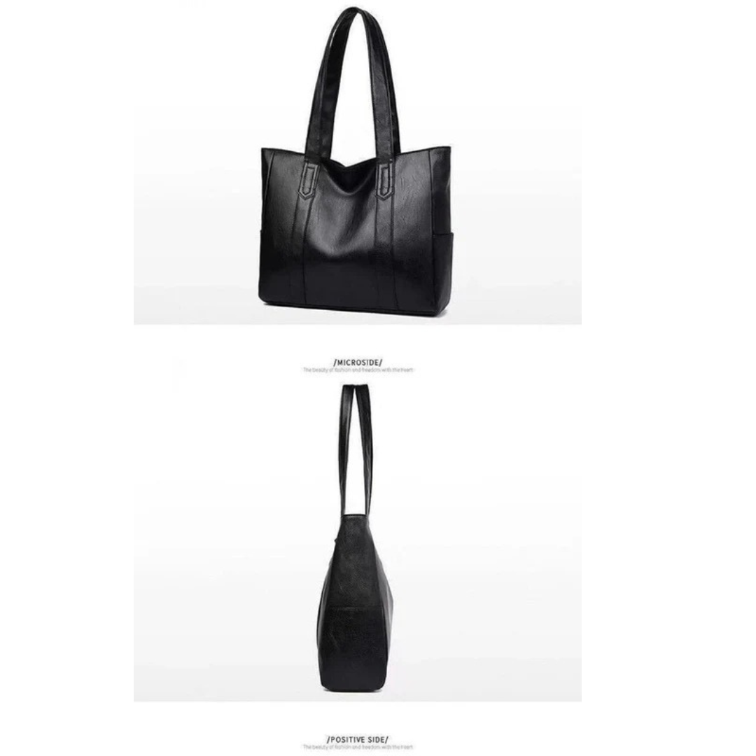 Malou | Damen Stilvolle Tote Bag Aus Leder