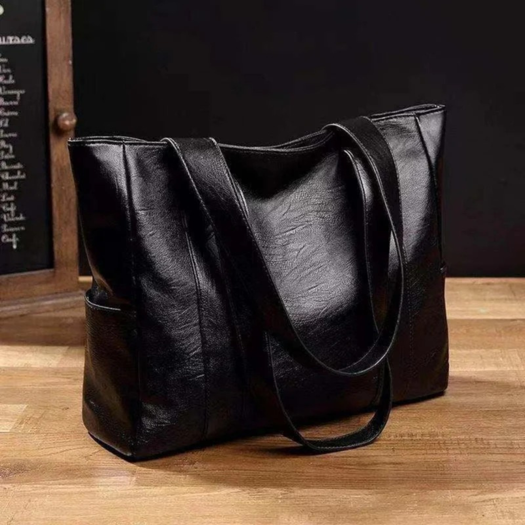 Malou | Damen Stilvolle Tote Bag Aus Leder