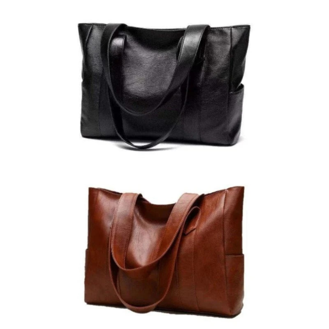 Malou | Damen Stilvolle Tote Bag Aus Leder