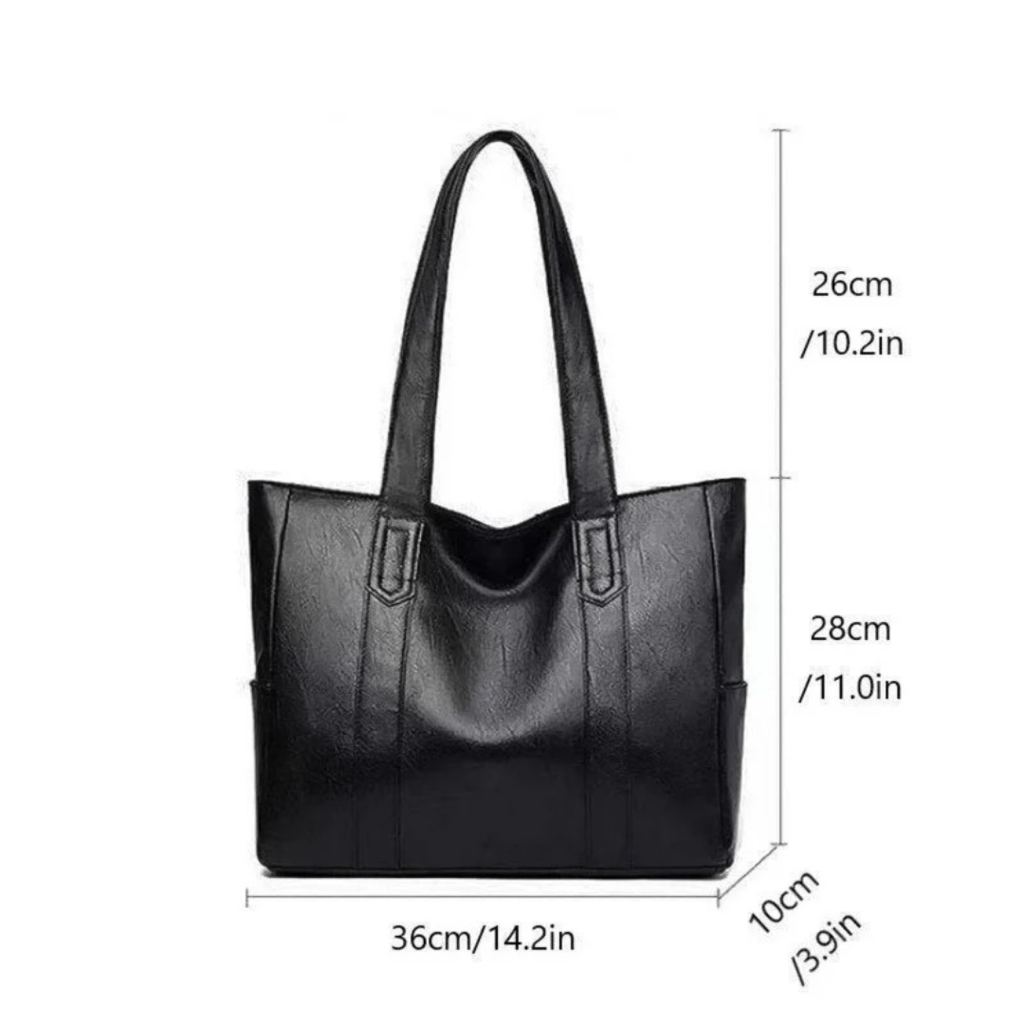 Malou | Damen Stilvolle Tote Bag Aus Leder