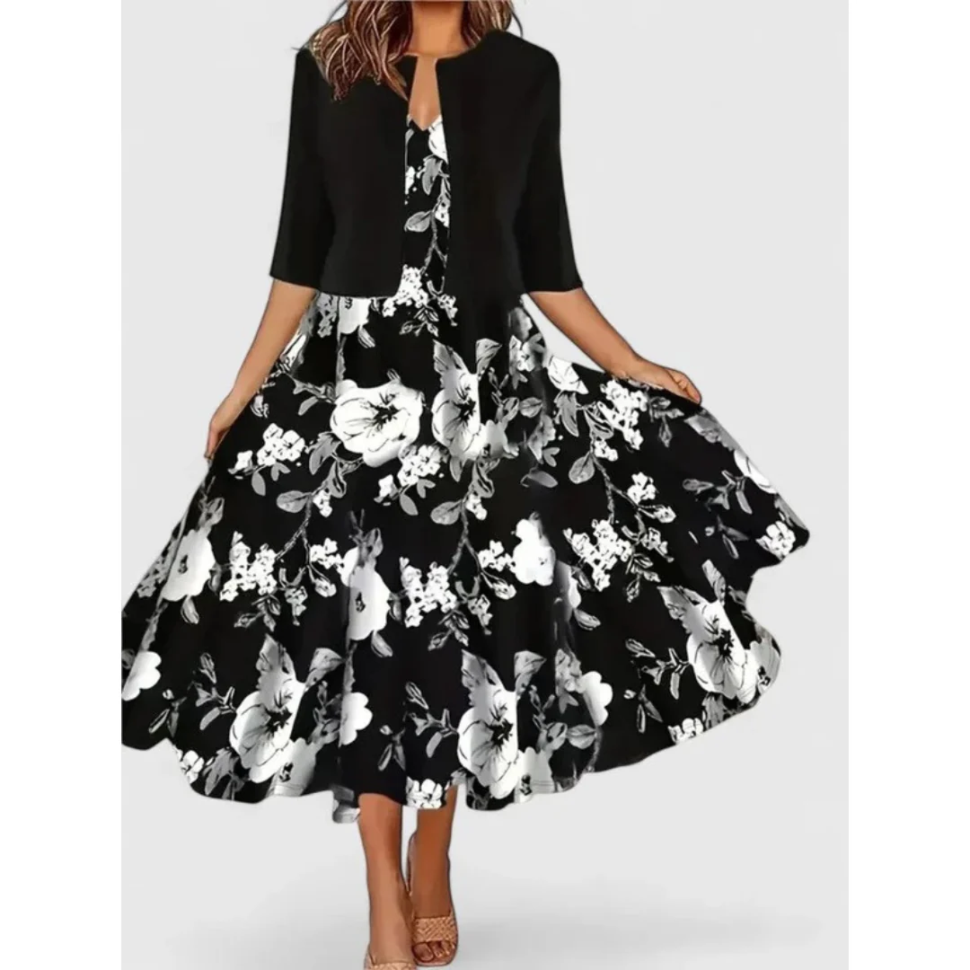 Margaret | Damen Florales Boho Sommerkleid Midi
