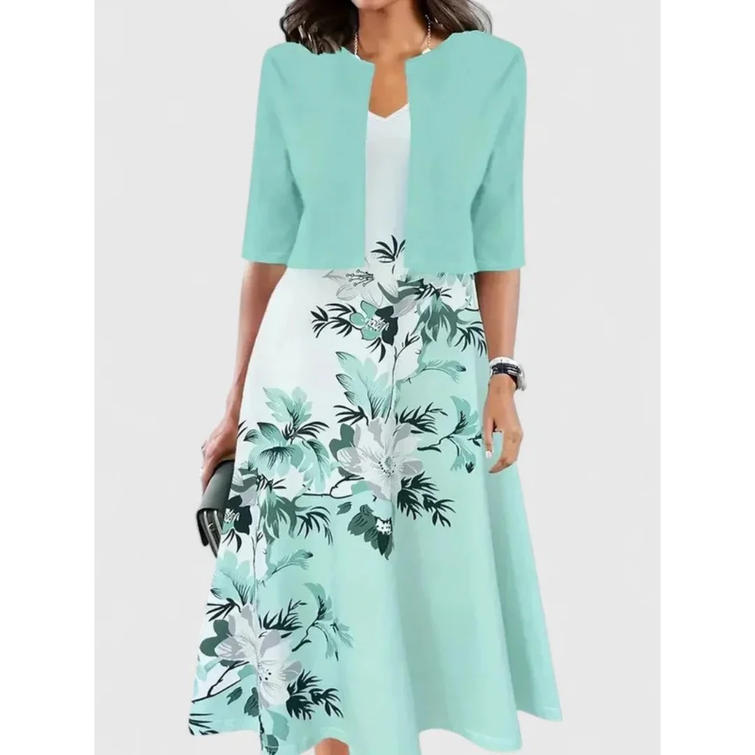 Margaret | Damen Florales Boho Sommerkleid Midi
