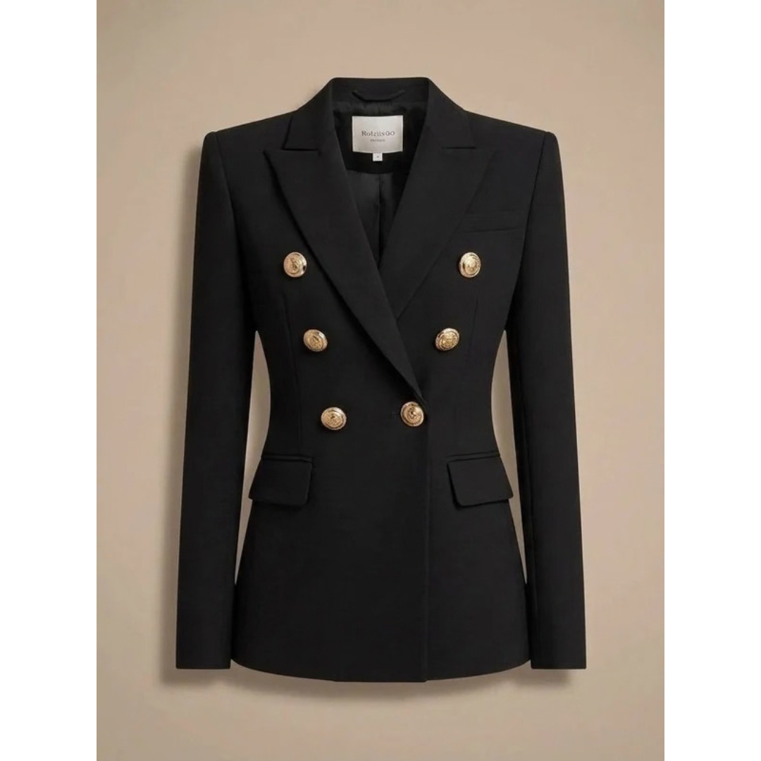 Margarete | Damen Blazer mit goldenen Knöpfen und Langarm