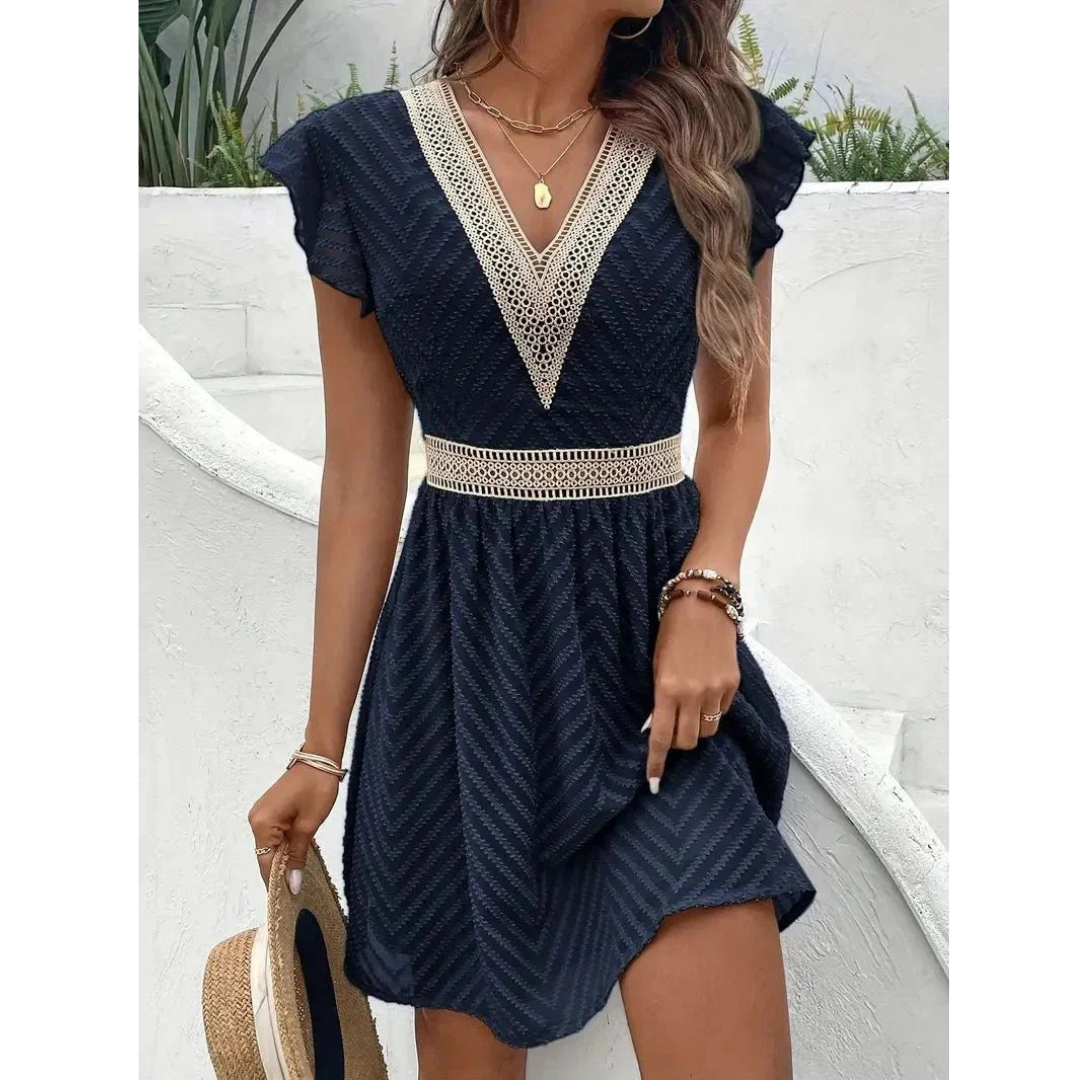 Margarete | Damen Stilvolles Sommer Minikleid