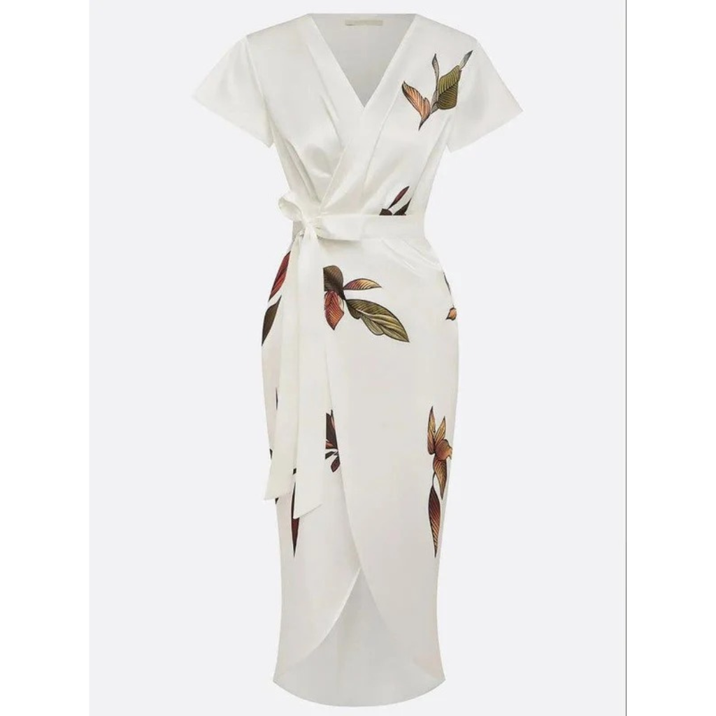 Margit | Damen Sommer Midikleid Floral