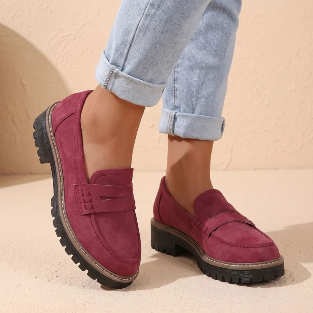 Marianne | Damen Orthopädische Schuhe im Loafer Stil mit Plattform