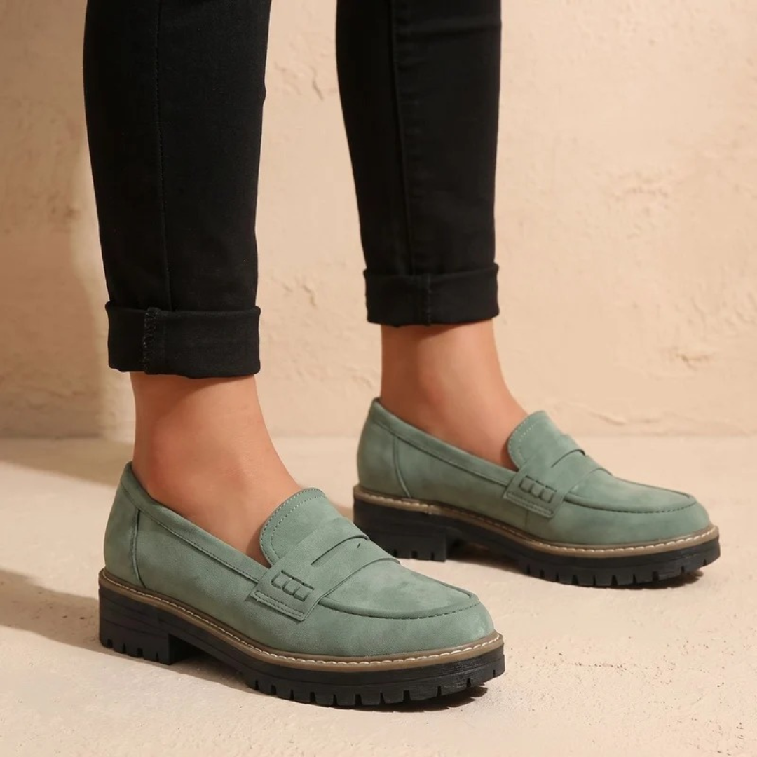 Marianne | Damen Orthopädische Schuhe im Loafer Stil mit Plattform