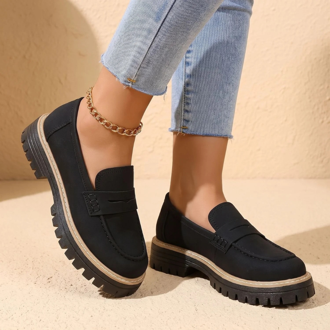 Marianne | Damen Orthopädische Schuhe im Loafer Stil mit Plattform