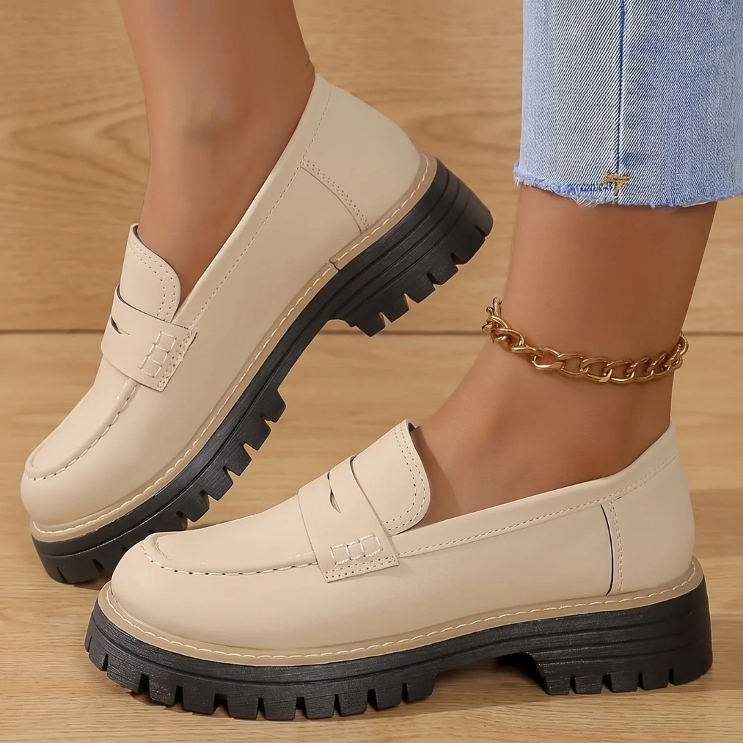 Marianne | Damen Orthopädische Schuhe im Loafer Stil mit Plattform