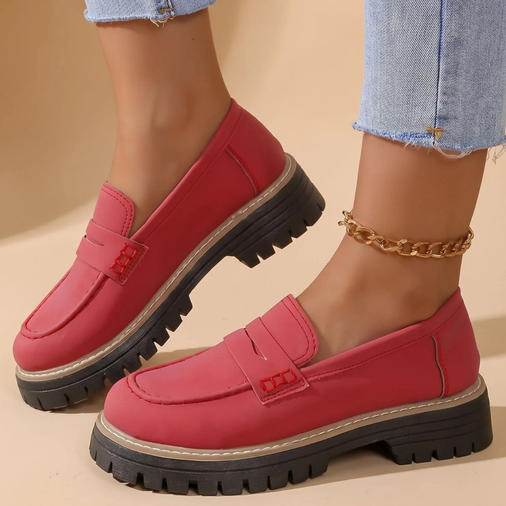 Marianne | Damen Orthopädische Schuhe im Loafer Stil mit Plattform