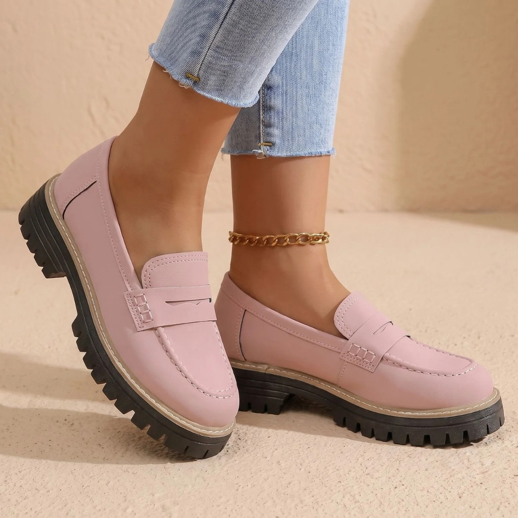 Marianne | Damen Orthopädische Schuhe im Loafer Stil mit Plattform