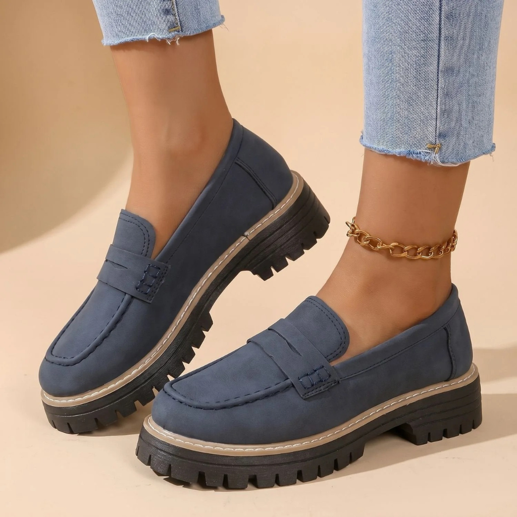 Marianne | Damen Orthopädische Schuhe im Loafer Stil mit Plattform