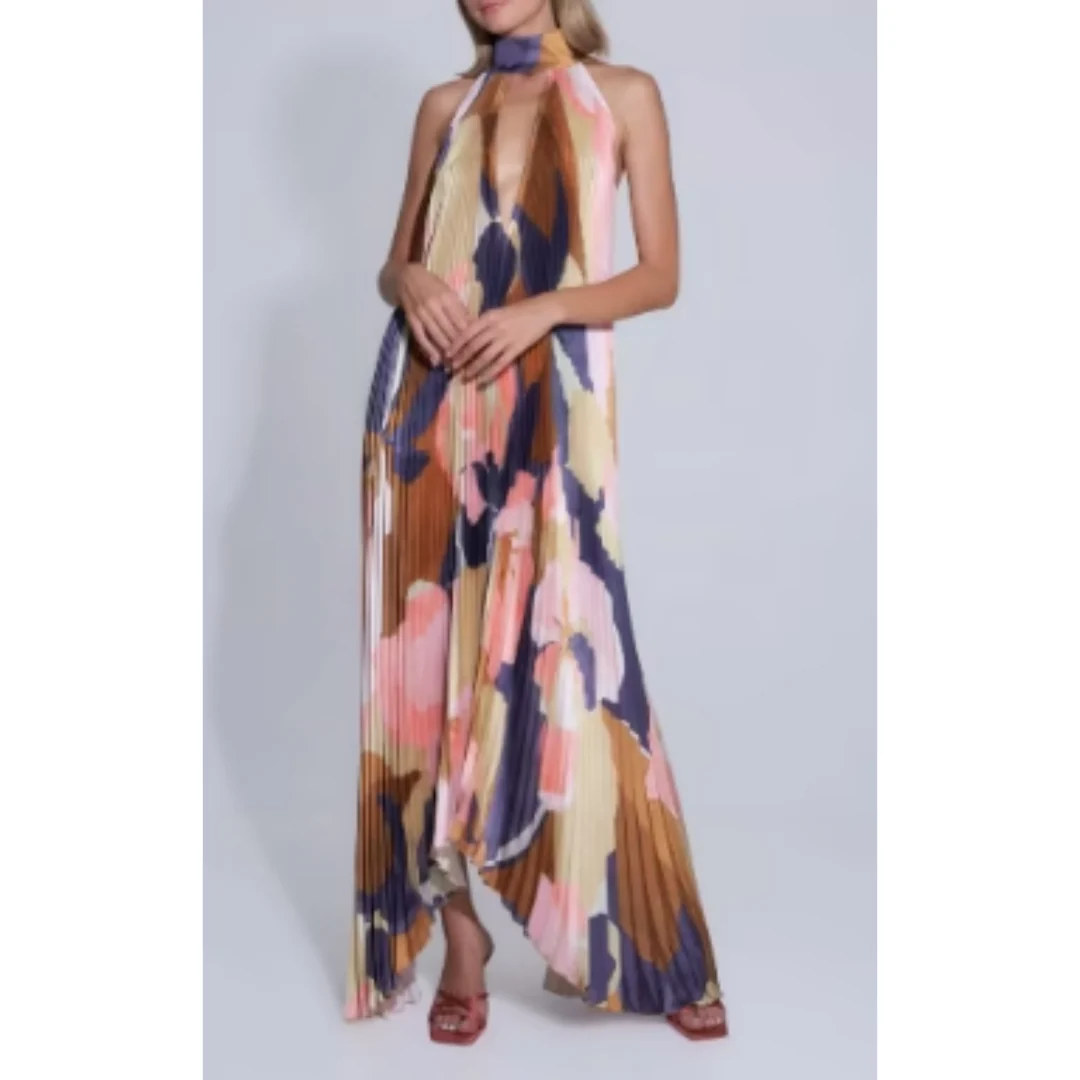 Maribel | Damen Sommerkleid Maxi Leicht Elegant