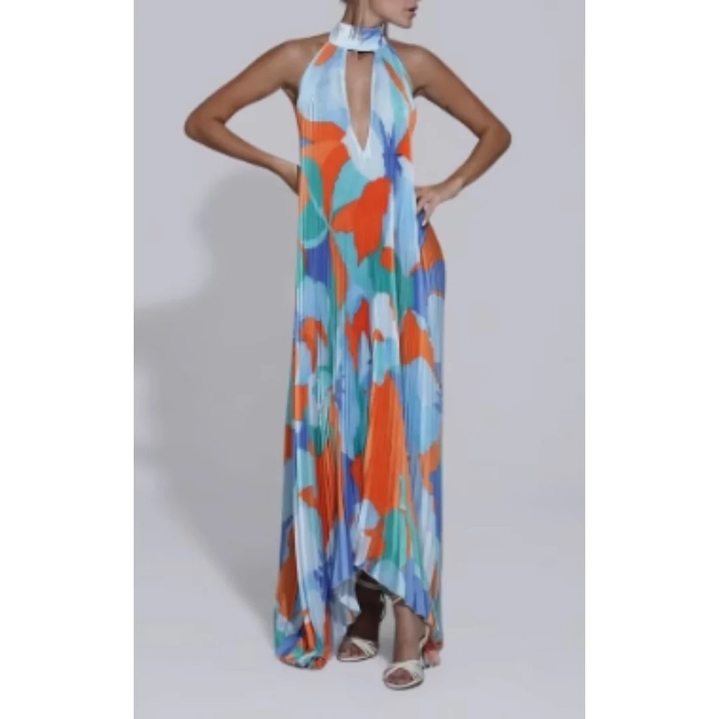 Maribel | Damen Sommerkleid Maxi Leicht Elegant
