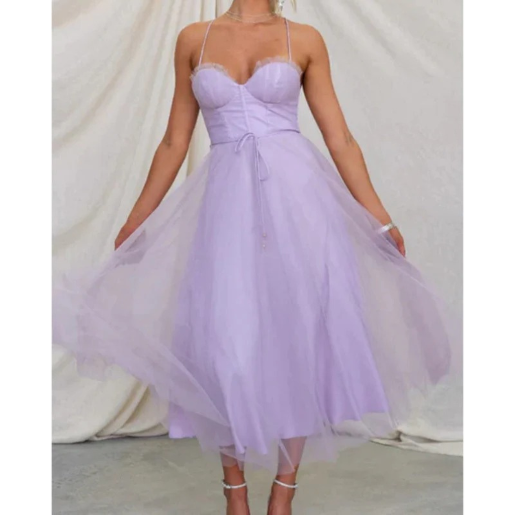 Marie | Damen Cocktailkleid Midi Für Sommer