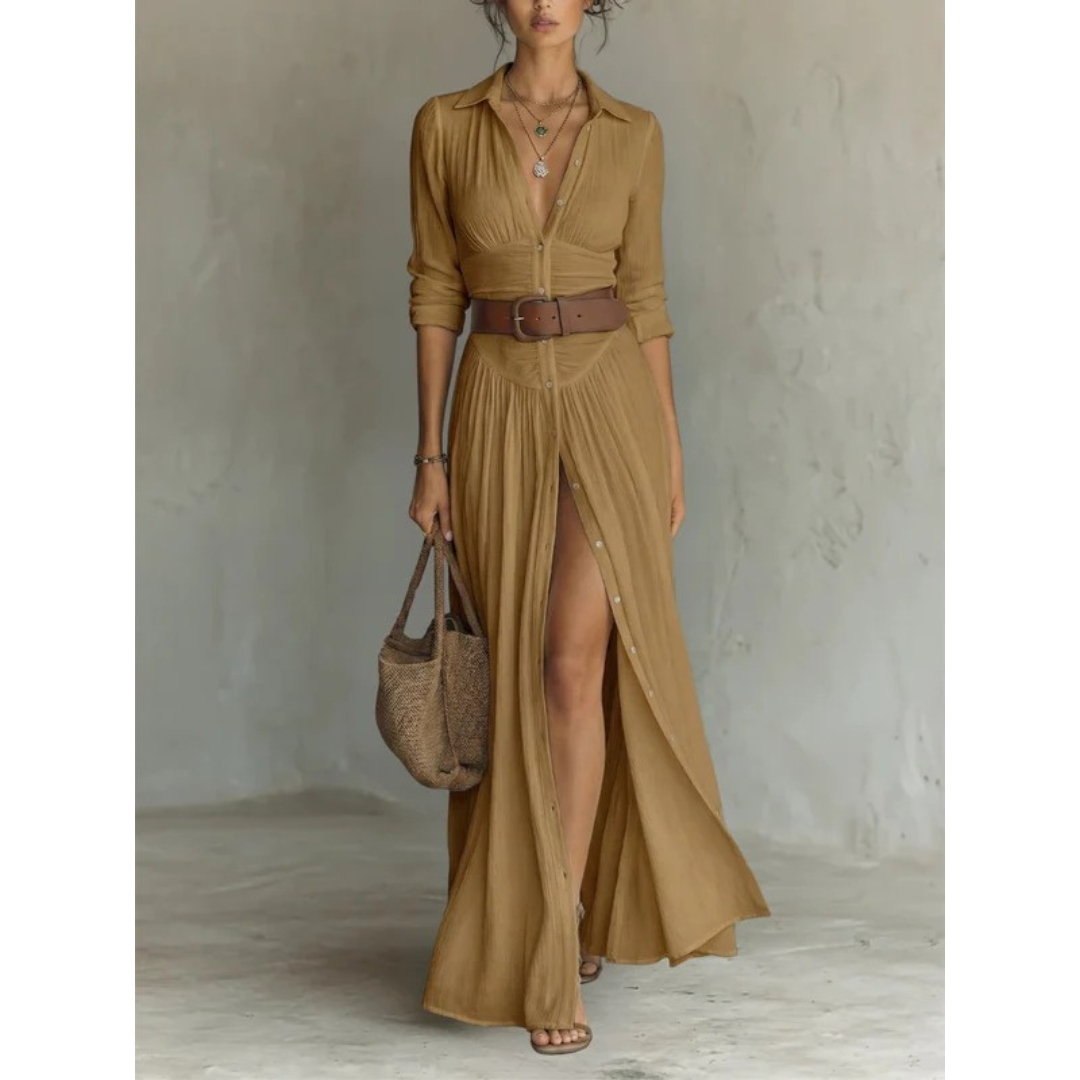 Marie | Damen Freizeit Boho Maxikleid