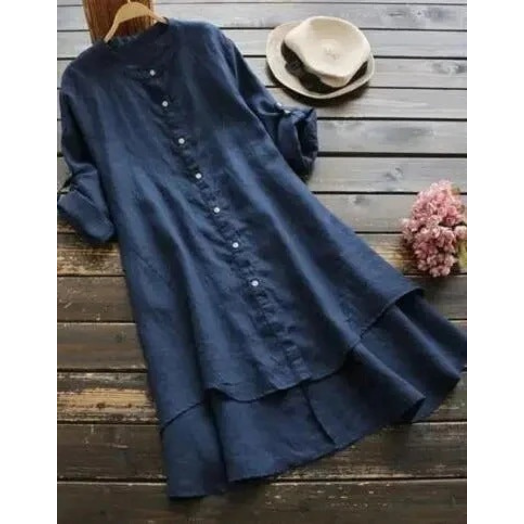 Marietta | Damen Asymmetrisches Sommer Midikleid